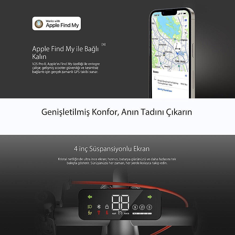 Navee V25i Pro 2 Elektrikli Scooter