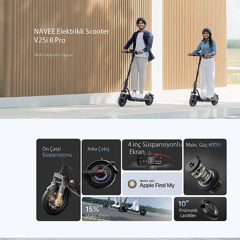 Navee V25i Pro 2 Elektrikli Scooter