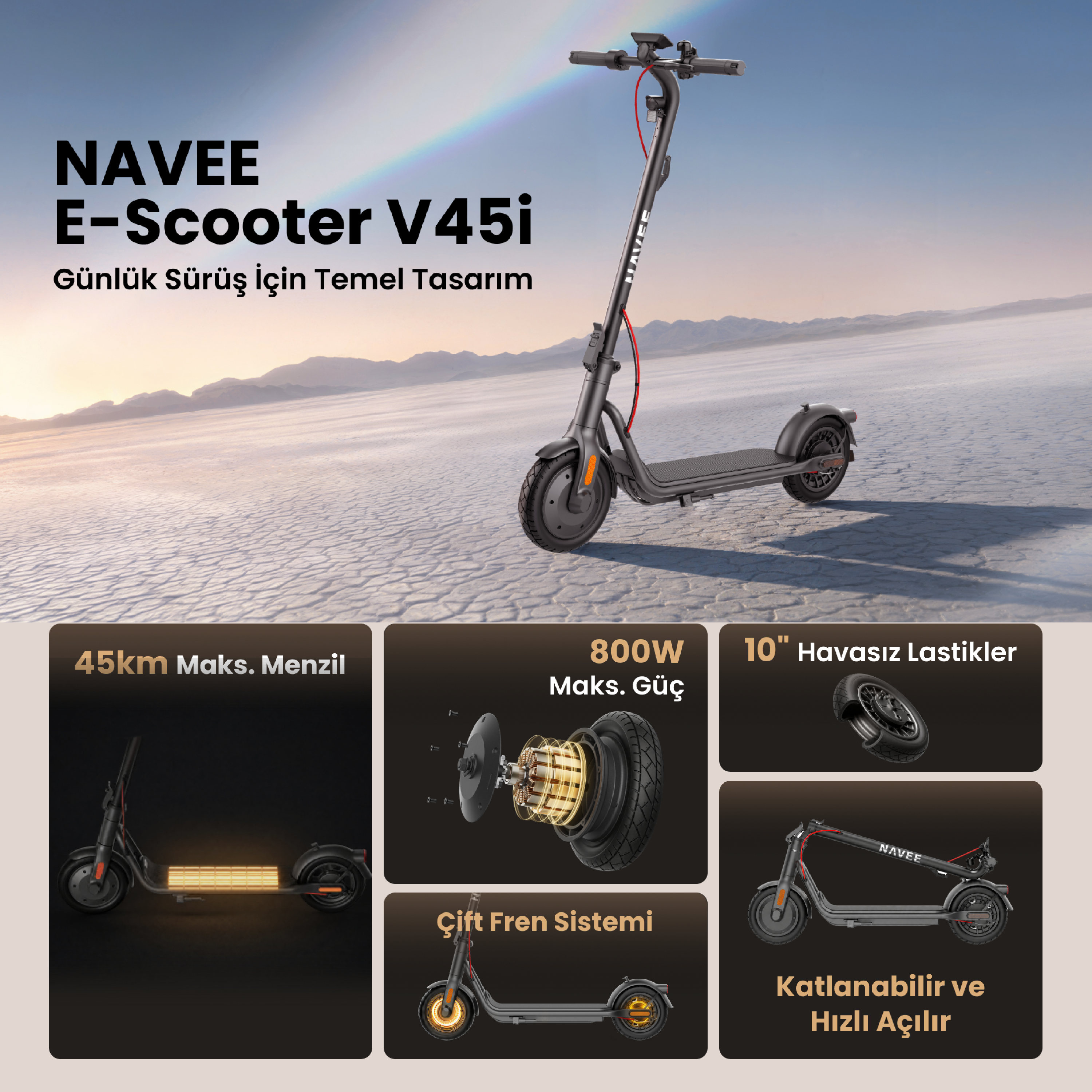 Navee V45i Elektrikli Scooter
