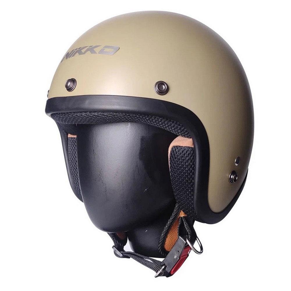 Nikko N356 Açık Motosiklet Kaskı Kum Rengi
