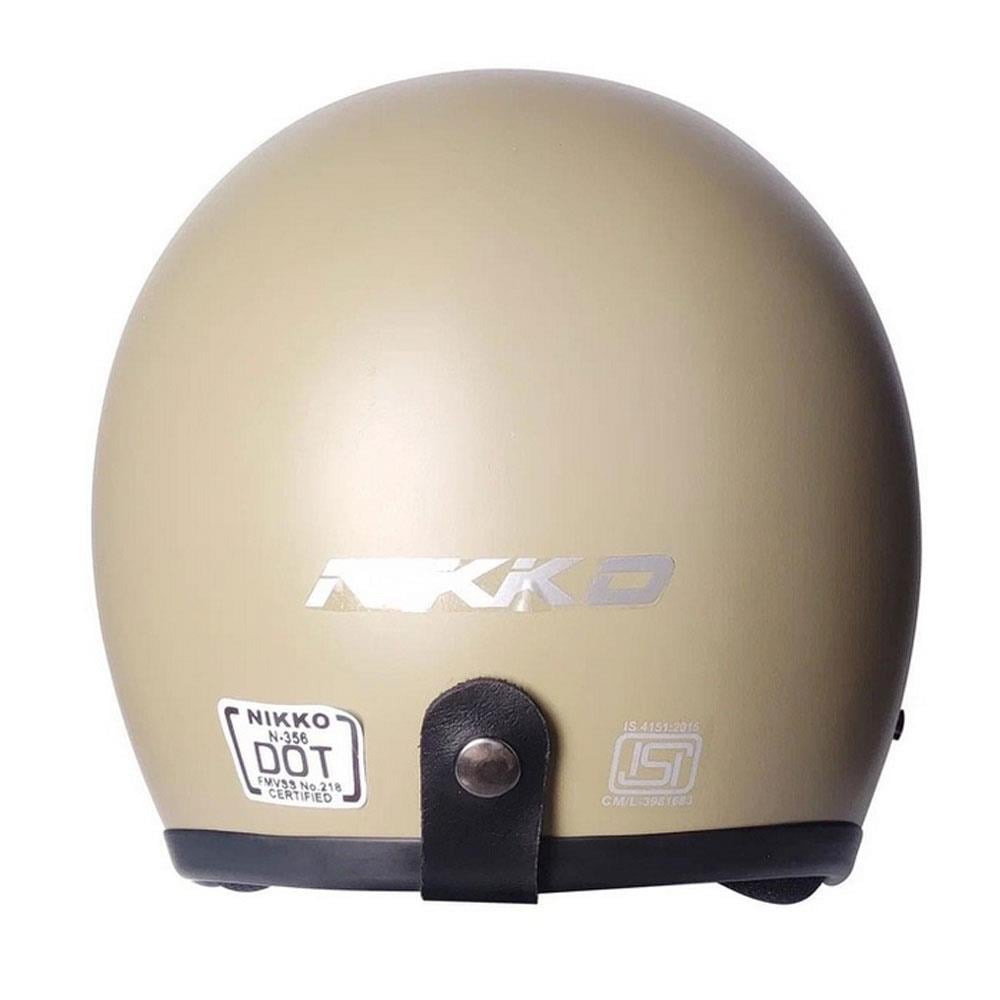 Nikko N356 Açık Motosiklet Kaskı Kum Rengi