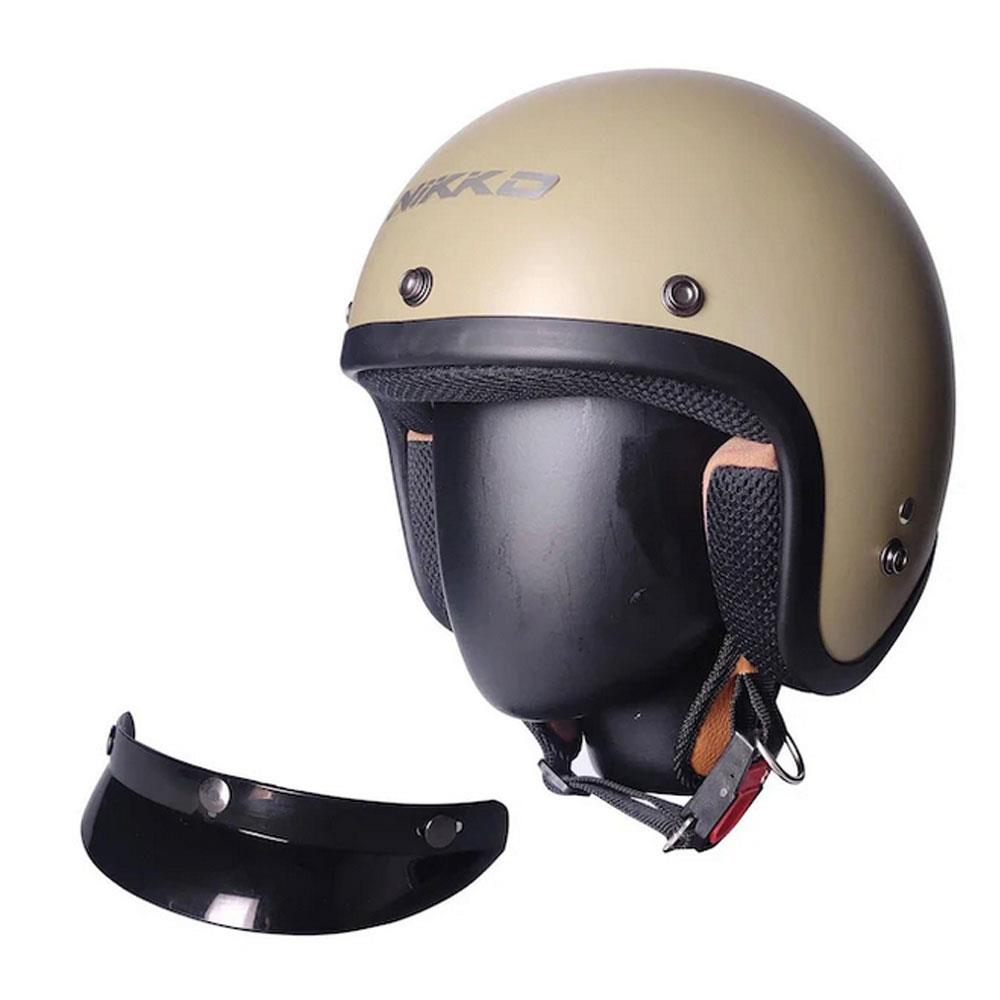 Nikko N356 Açık Motosiklet Kaskı Kum Rengi