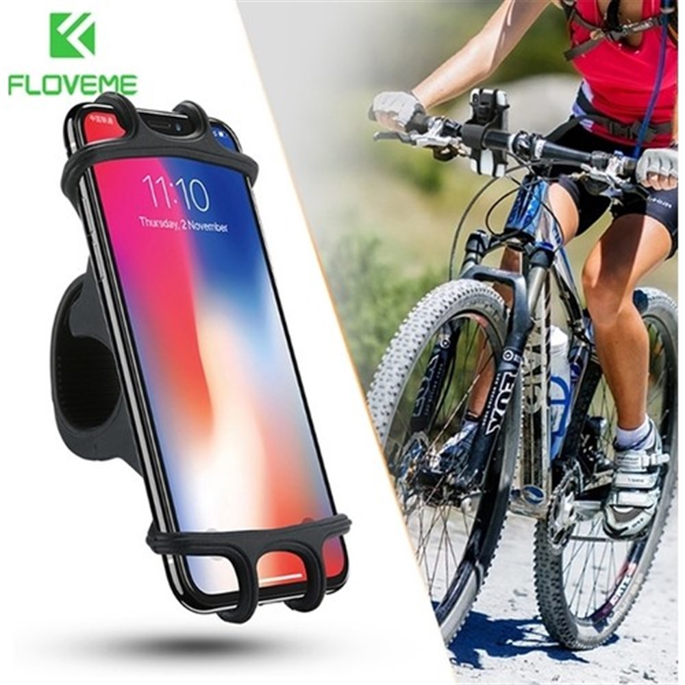 Silikon Telefon Tutucu 360 Derece Dönebilen Scooter ve Bisiklet Uyumlu