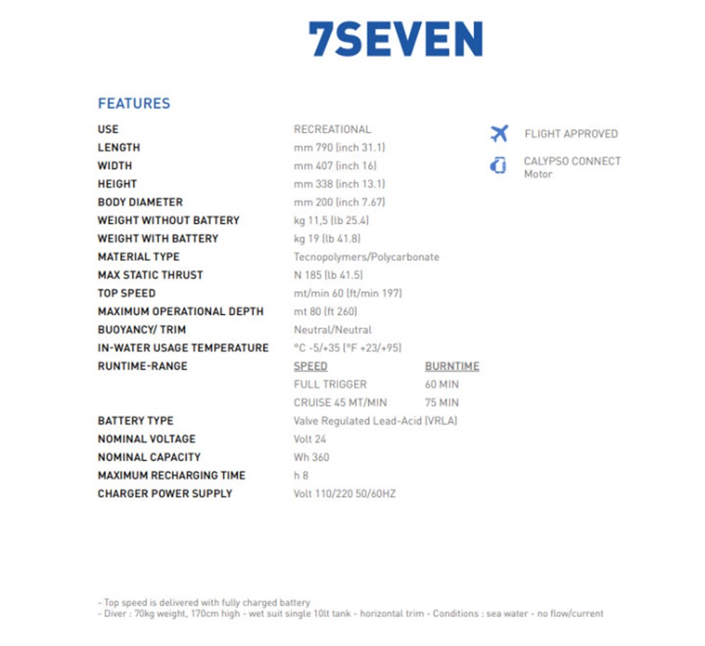 SUEX 7 Seven Sualtı Scooter
