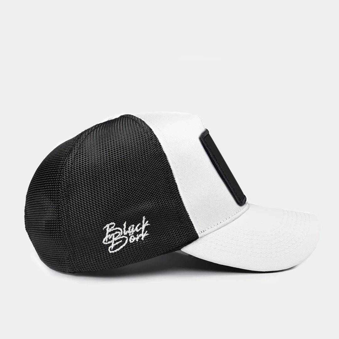 Zero Emissions Beyaz Siperli Beyaz Trucker Şapka + Bench