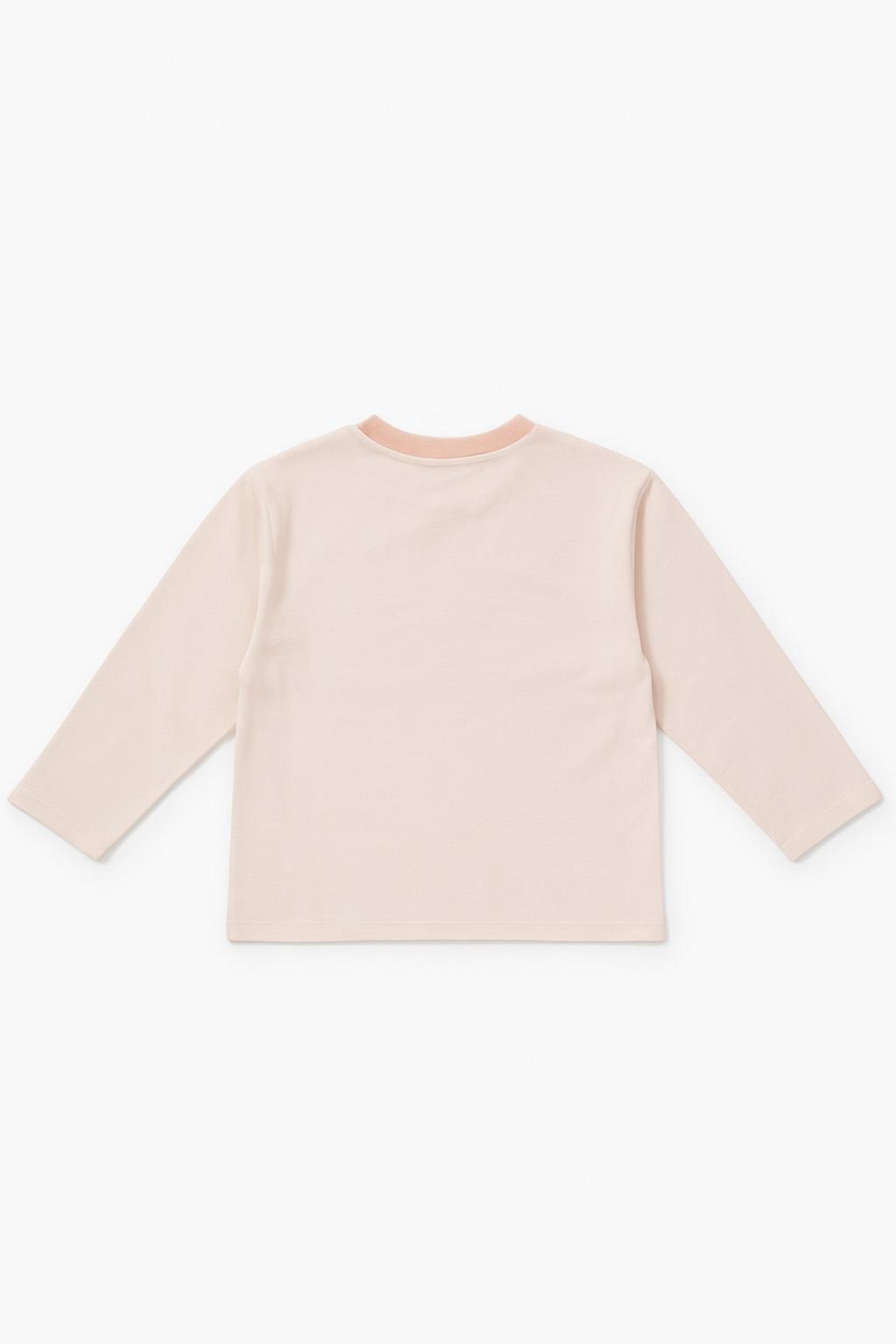 Kız Çocuk %100 Pamuklu Basic Uzun kollu Tişört - Pembe (3-4 Yaş 8-9 Yaş)