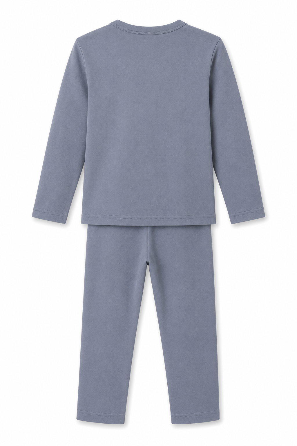 LUESS Erkek Çocuk %100 Pamuk İnterlok Uzun Kollu Pijama Takımı – Cool Ayıcık Desenli Gri
