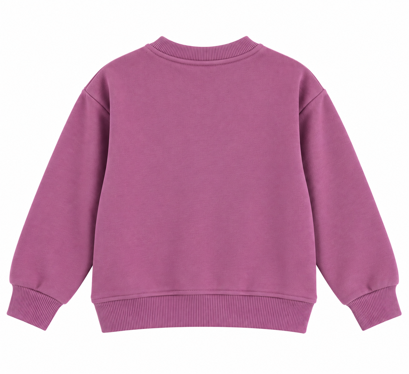 LUESS Kız Çocuk Bisiklet Yaka Renkli Baskılı Sweatshirt – Gül Kurusu
