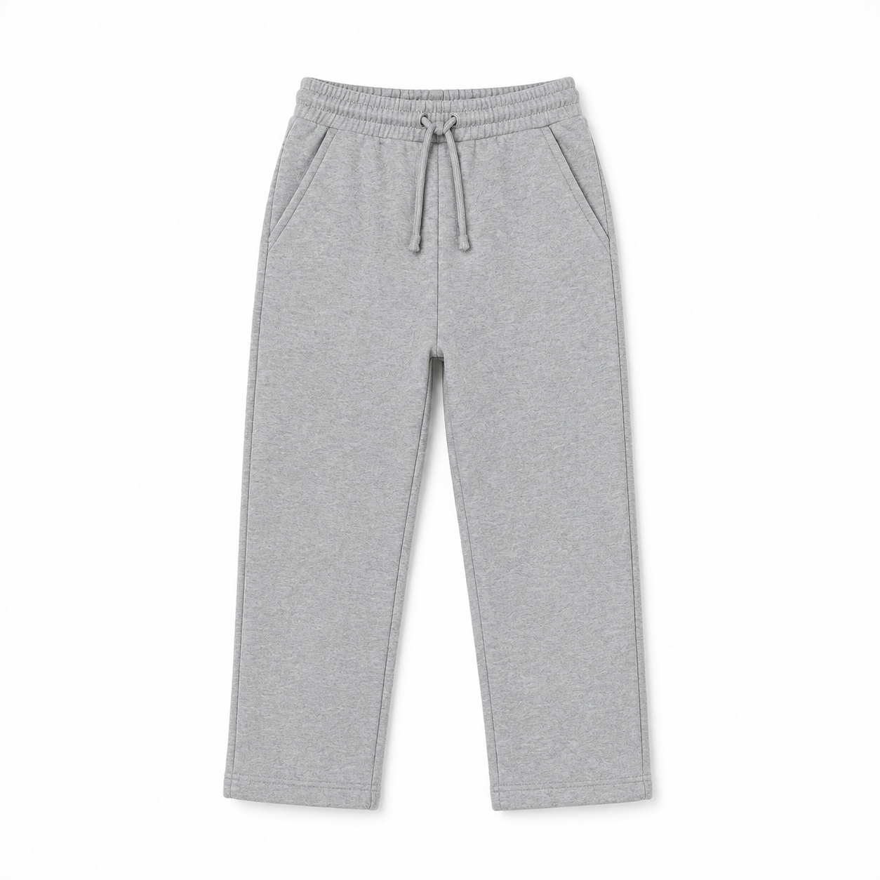 LUESS Unisex Çocuk Gri Melanj Az Şardonlu Okul Eşofman Alt