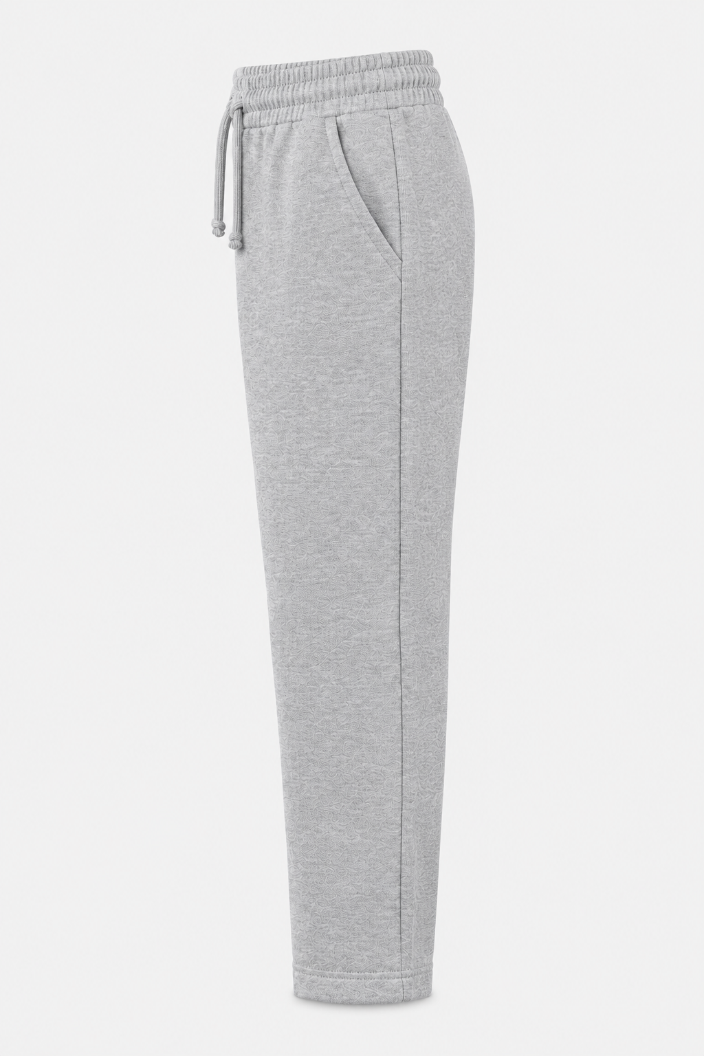 LUESS Unisex Çocuk Gri Melanj Az Şardonlu Okul Eşofman Alt