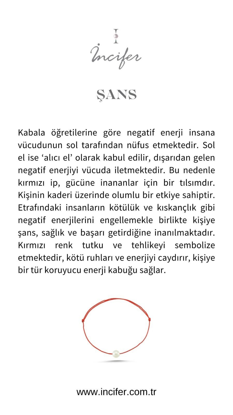 Kırmızı Şans İp Bileklik