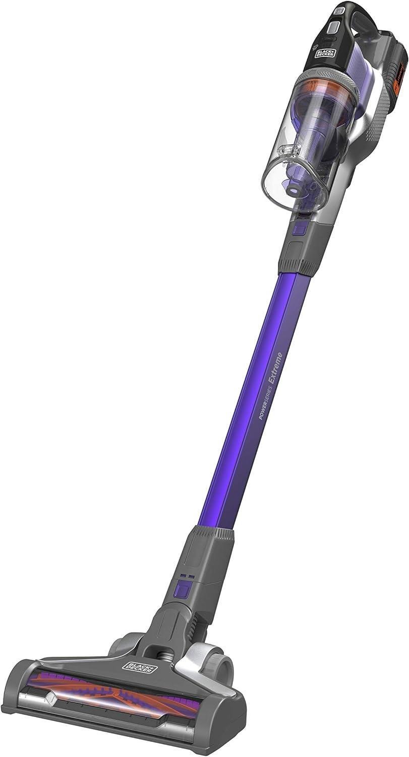 Black+Decker BHFEV362DP 36V Kablosuz Dikey Süpürge Pet Başlıklı, Mor (Teşhir & Outlet)