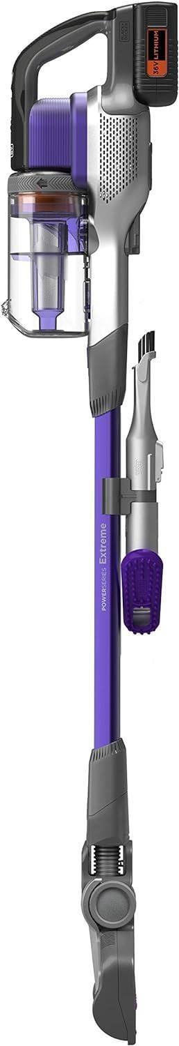 Black+Decker BHFEV362DP 36V Kablosuz Dikey Süpürge Pet Başlıklı, Mor (Teşhir & Outlet)