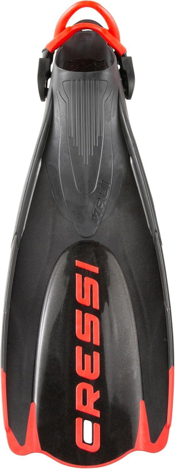 Cressi Maui Fins Div-Cen Palet, Siyah/Kırmızı, L/XL 43-47