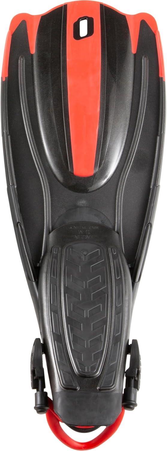 Cressi Maui Fins Div-Cen Palet, Siyah/Kırmızı, L/XL 43-47