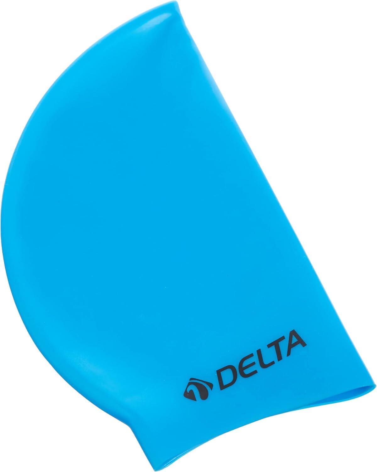 Delta Silikon Bone Deluxe Yüzücü Havuz ve Deniz Bonesi (Düz Renk),Mavi