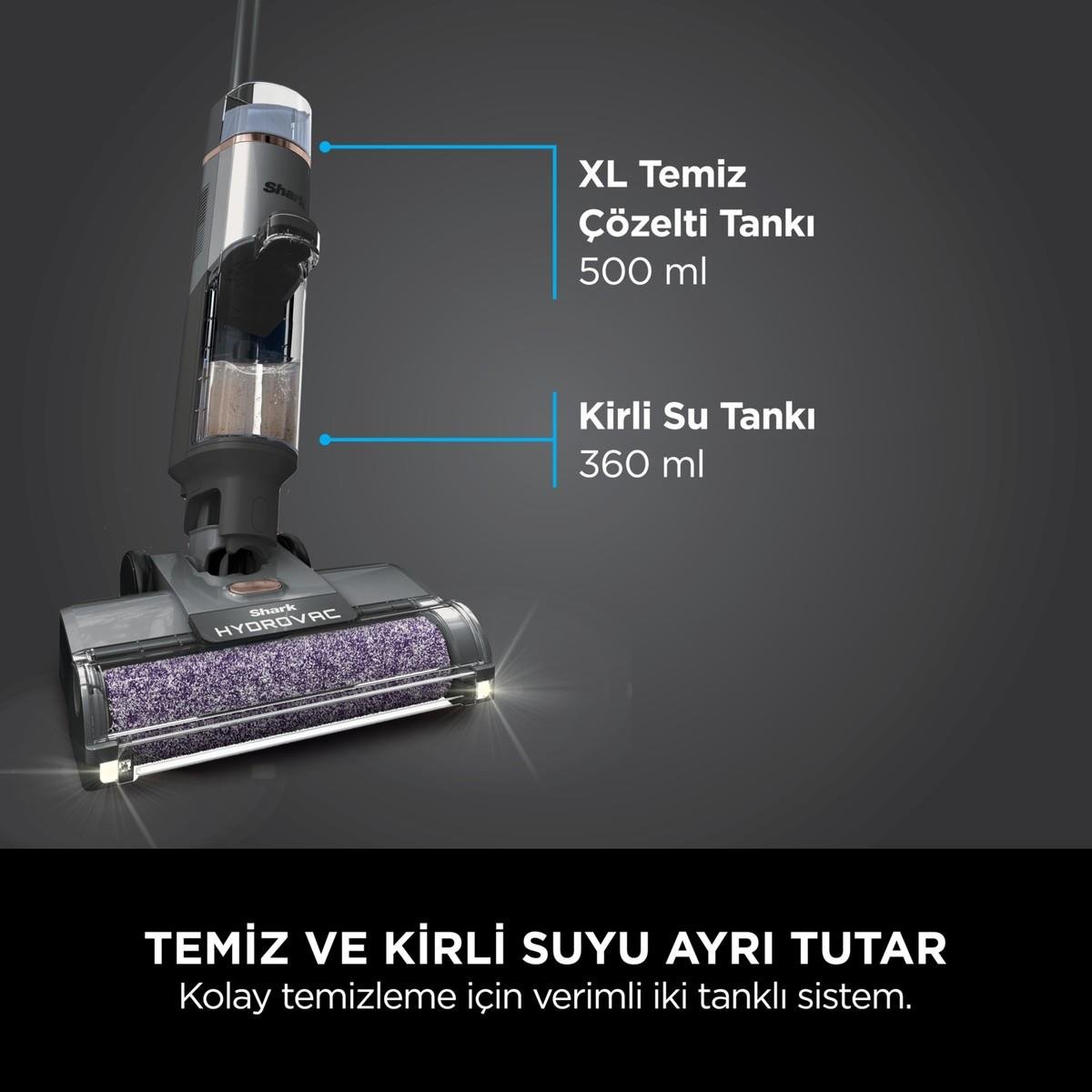 Hydrovac Pro Islak&kuru Şarjlı Silme ve Süpürme Makinesi Xl