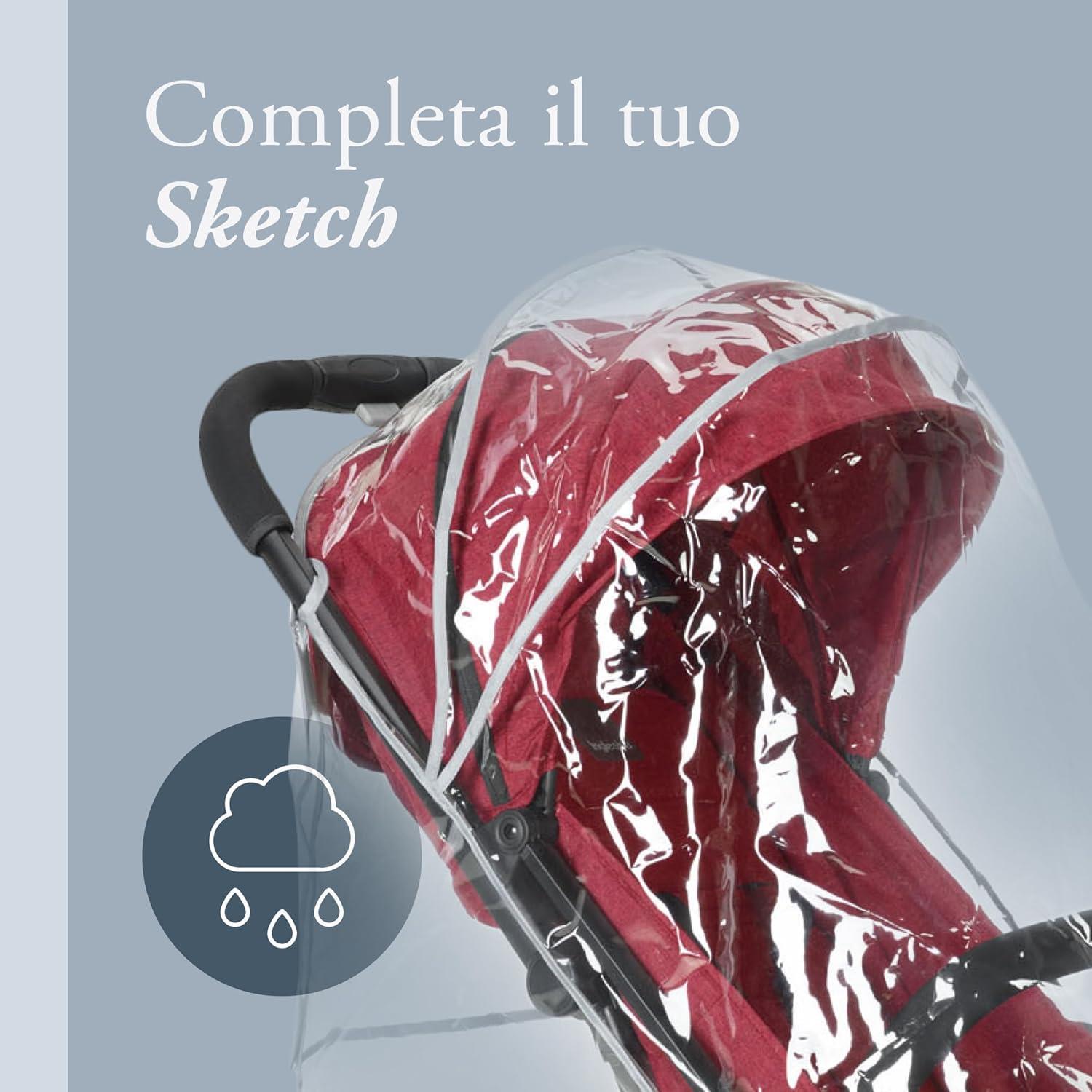 Inglesina Sketch Bebek Arabası - Kırmızı