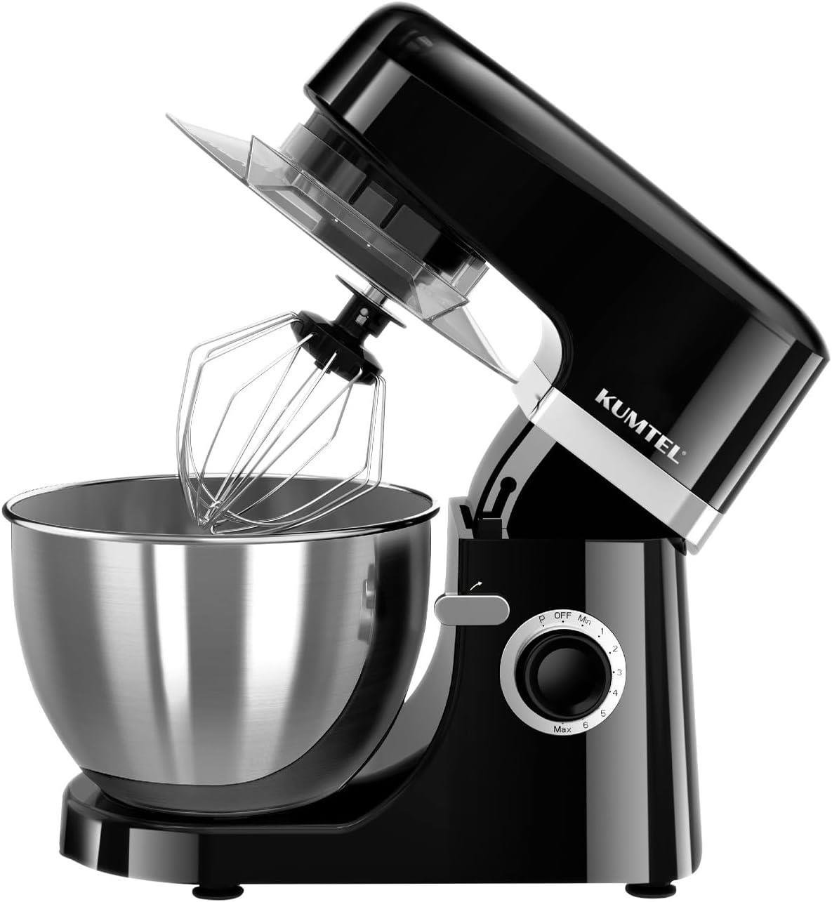 Kumtel HSM-01 Hamur Yoğurma Makinesi, 4.3 L Hacim, Siyah (T)