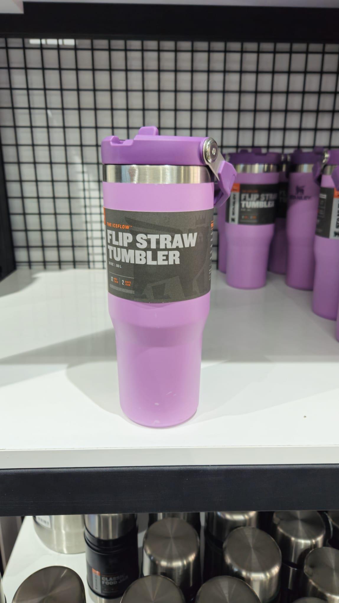 STANLEY IceFlow Flip Straw Pipetli Termos Bardak 0.89 lt Lila (Teşhir & Outlet)
