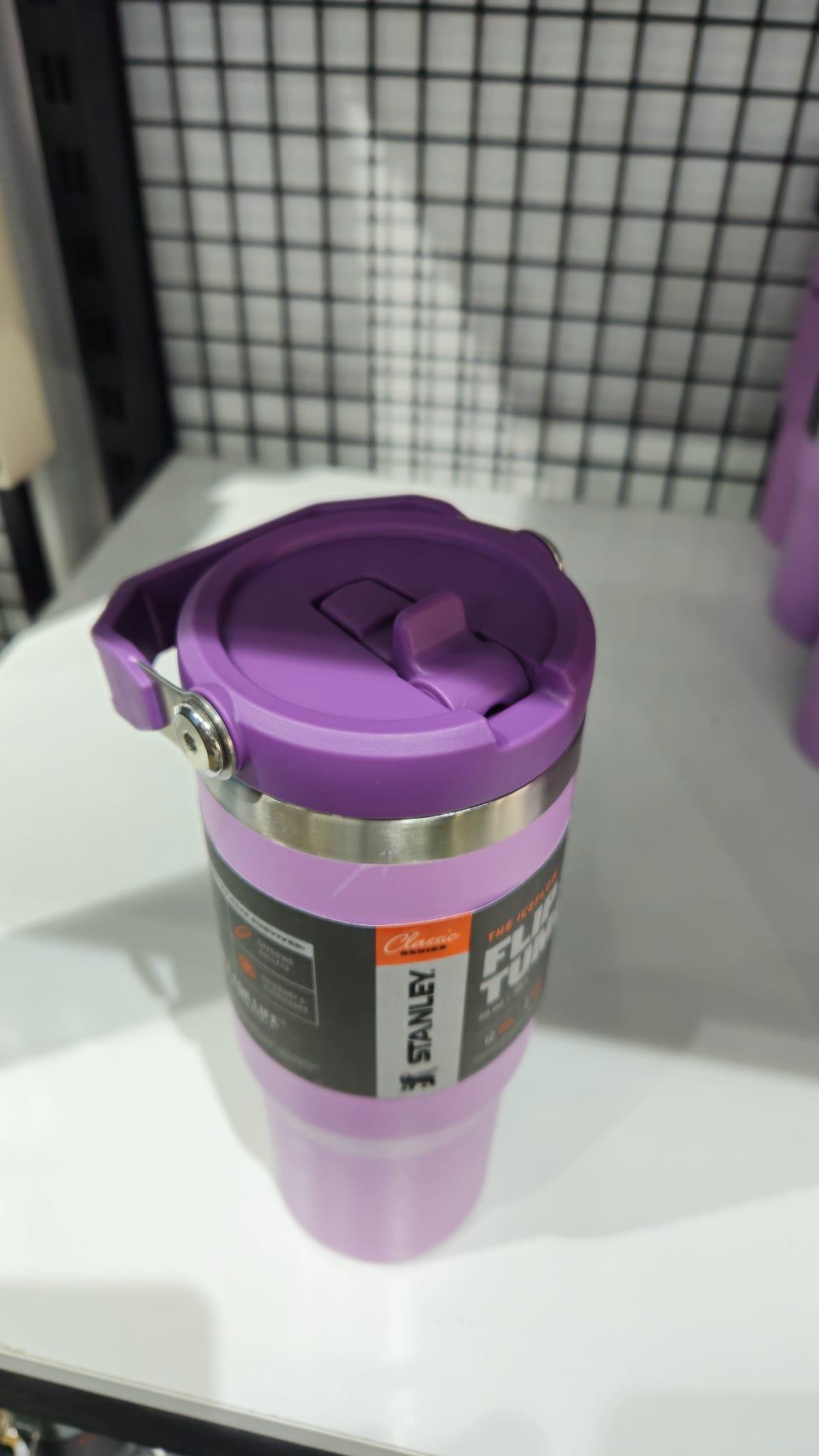 STANLEY IceFlow Flip Straw Pipetli Termos Bardak 0.89 lt Lila (Teşhir & Outlet)