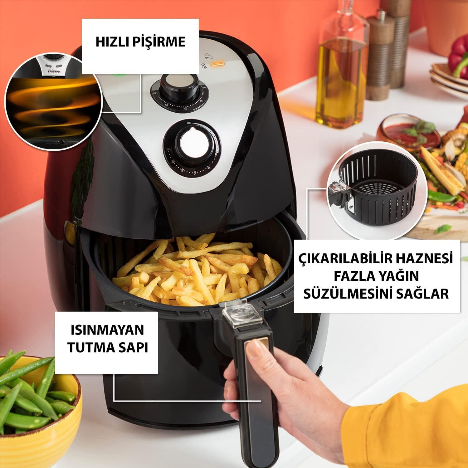 Tristar Airfryer XXL Çok Programlı Fonksiyonlu 1500 W 4,5 Lt  6994