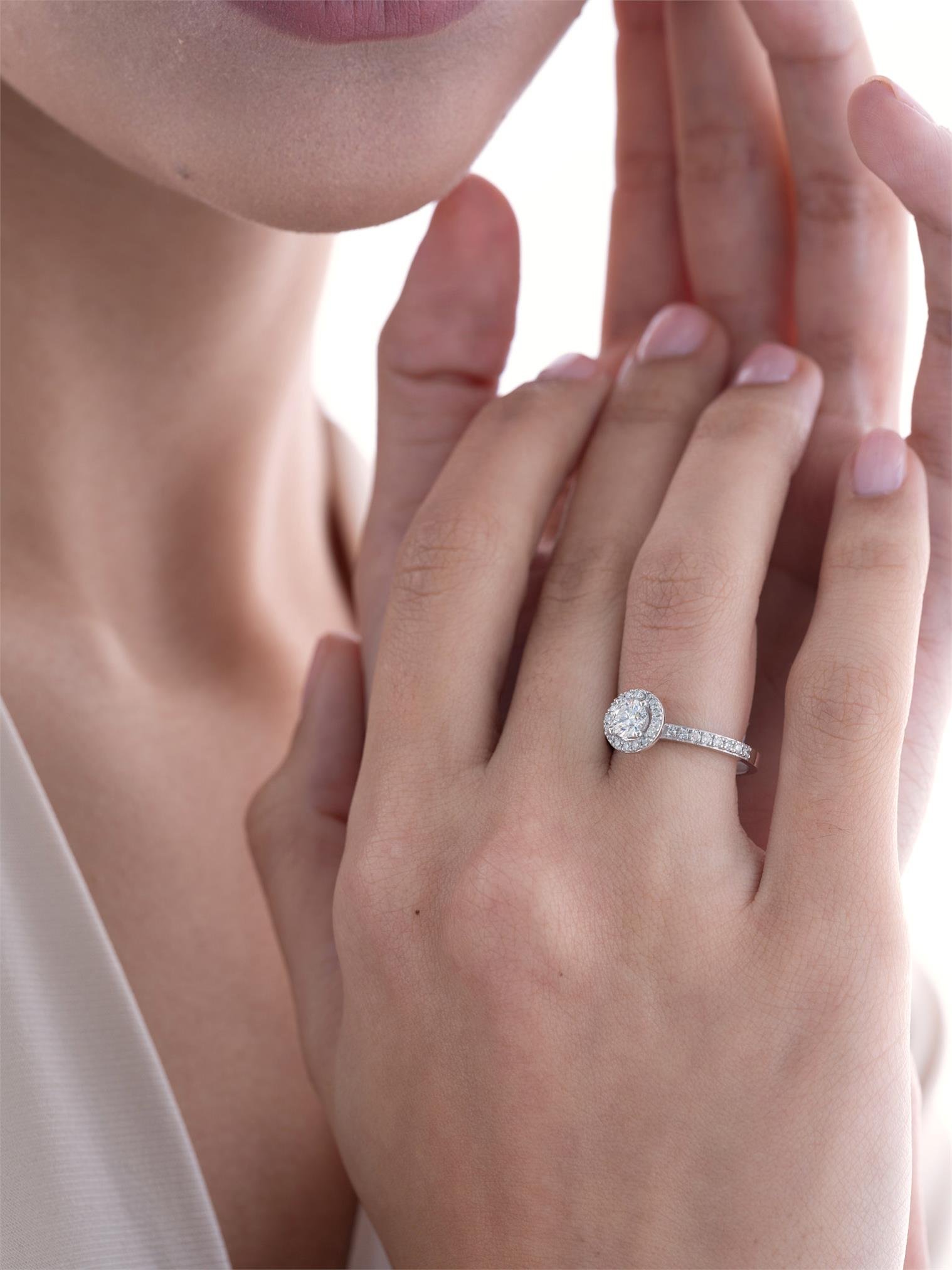 0.80 Karat Tasarım Tektaş Pırlanta Yüzük