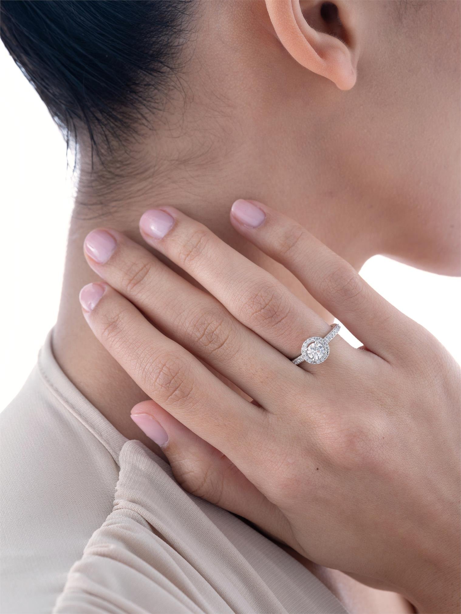 0.80 Karat Tasarım Tektaş Pırlanta Yüzük