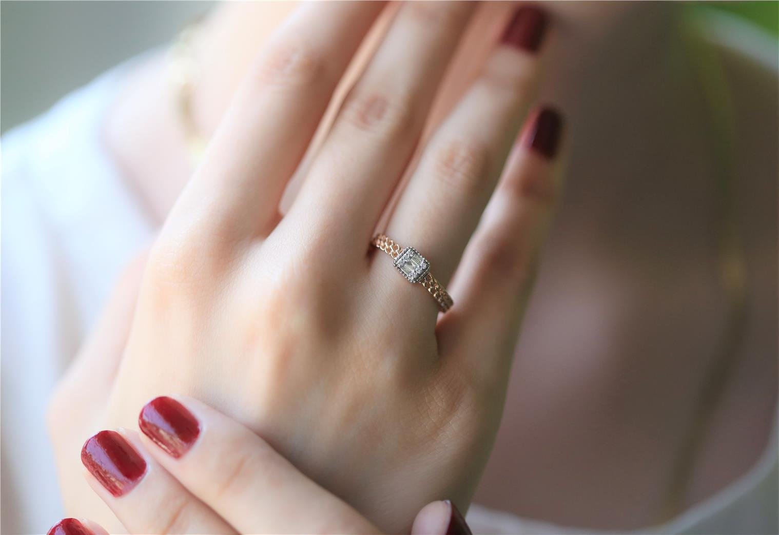 0,10 Karat Pırlanta Yüzük