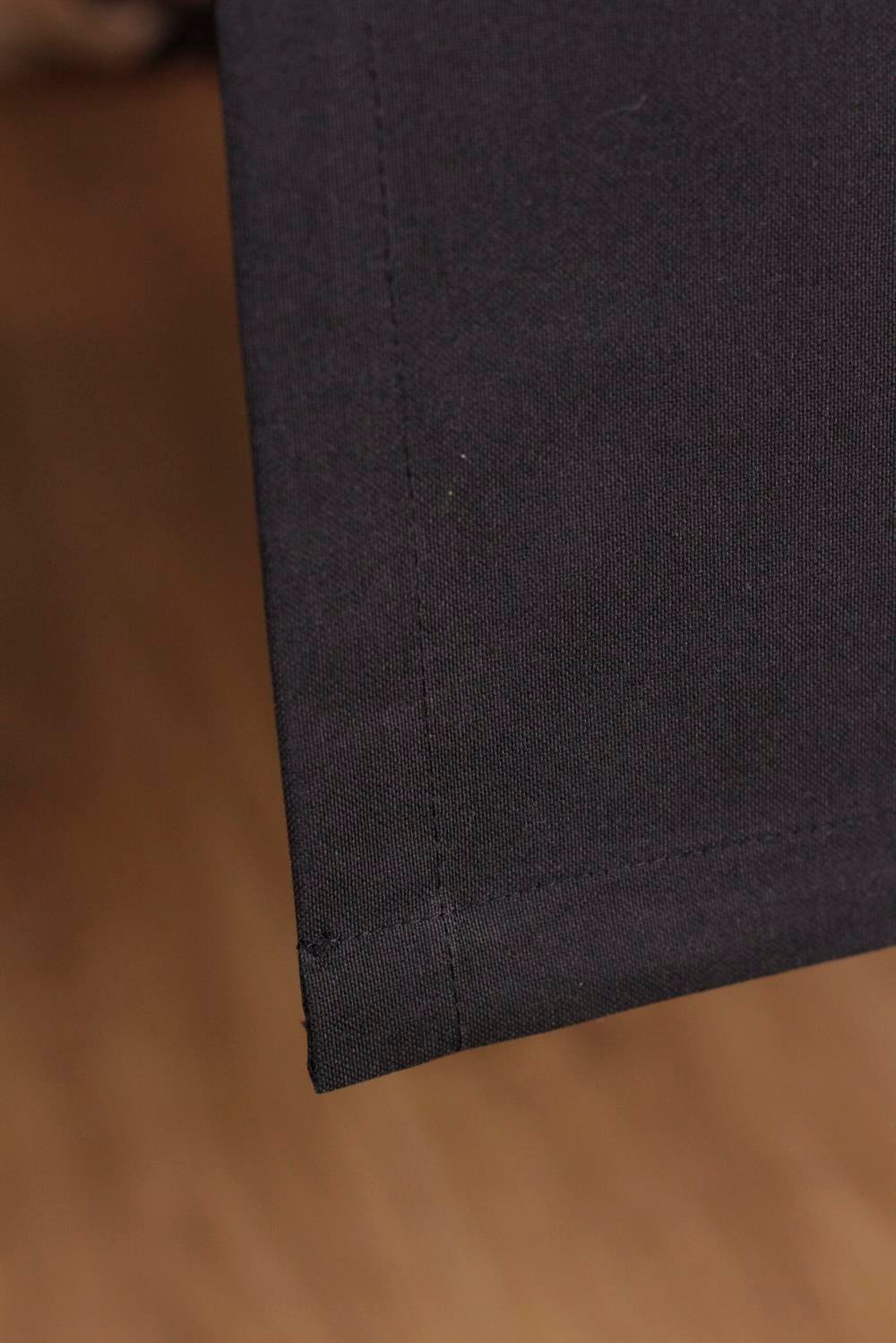 Sade Siyah Runner Amerikan Servis Pamuklu Siyah Renkli Masa Sunum Runner Tropikhome  40x170
