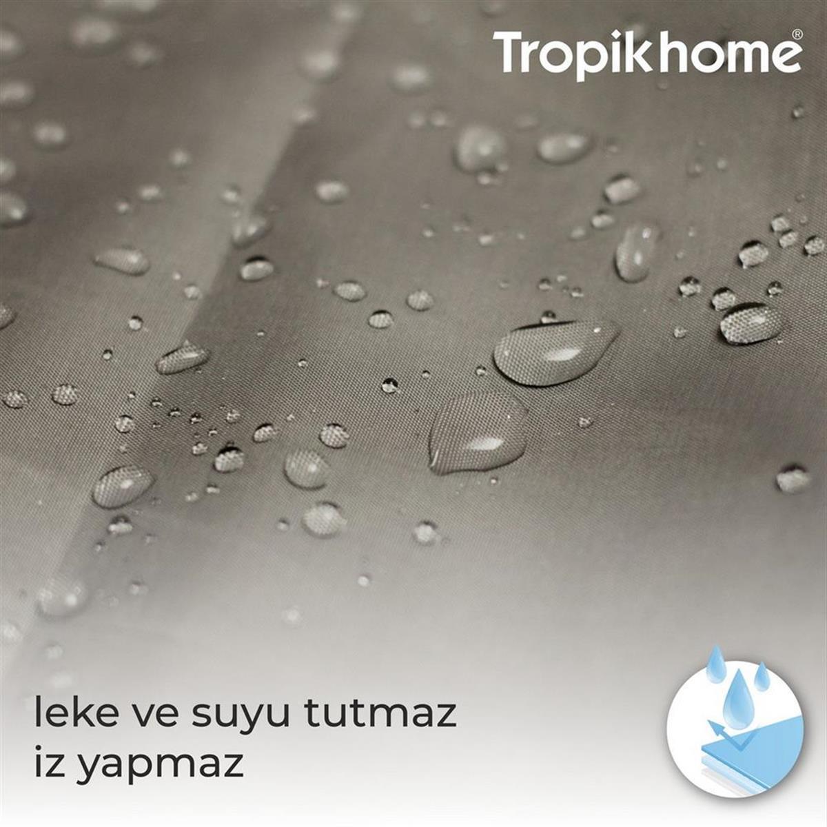 Taşlı Mavi Duş Perdesi Küf Tutmaz Polyester Kumaş Banyo  Perdesi Tek Kanat Banyo Dekorasyon Perdesi 180x200 cm
