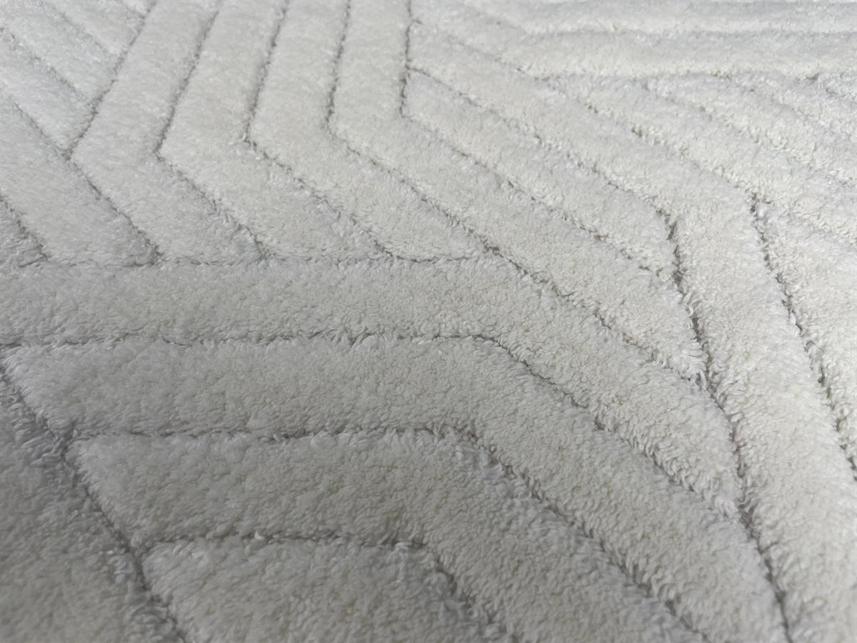 Tina Kaymaz Taban 2'li Pamuklu Banyo Paspası Krem Rengi Yıkanabilir Su Emici 60x100cm ve 50x60cm Krem Pamuklu Banyo Halısı
