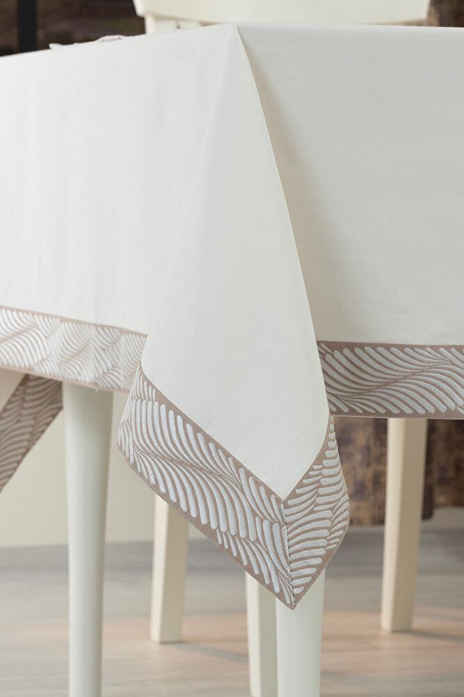 Alba Jakar Damla Desen Leke Tutmaz Jakarlı 160x220 Cm Lüks 8 Kişilik Masa Örtüsü SiyahSamimi bir yemek, aile içinde hoş bir akşam masanıza uyacak masa örtüleri ve runner'lar