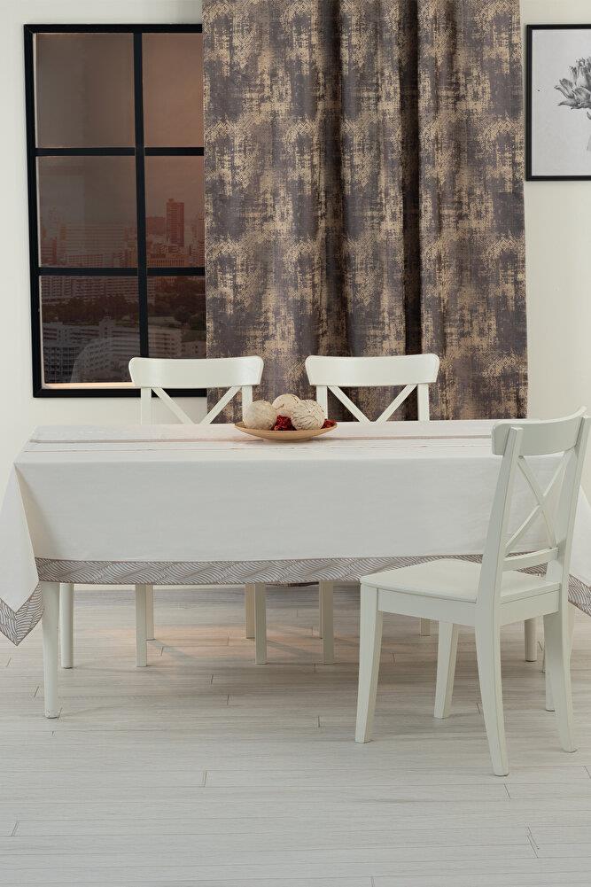 Alba Jakar Damla Desen Leke Tutmaz Jakarlı 160x220 Cm Lüks 8 Kişilik Masa Örtüsü SiyahSamimi bir yemek, aile içinde hoş bir akşam masanıza uyacak masa örtüleri ve runner'lar