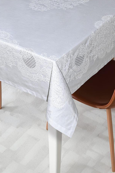 Royal Pano Lace Masa Örtüsü 8 Kişilik 150x220 cm Masa Örtüsü GriSamimi bir yemek, aile içinde hoş bir akşam masanıza uyacak masa örtüleri ve runner'lar