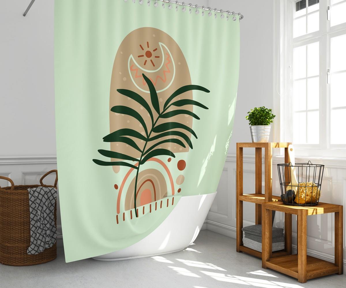 Palmiye Desenli Yeşil Banyo Perdesi 180x200 cm Dijital Baskılı Su Geçirmez C Halka Hediyeli Duş PerdesiSamimi bir yemek, aile içinde hoş bir akşam masanıza uyacak masa örtüleri ve runner'lar