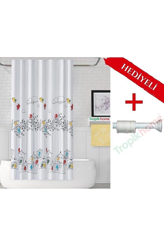 Ağaçlı Banyo Perdesi Askı Hediyeli 180x200cm Tek Kanat Duş Perdesi, Renkli Banyo Duş PerdesiSamimi bir yemek, aile içinde hoş bir akşam masanıza uyacak masa örtüleri ve runner'lar