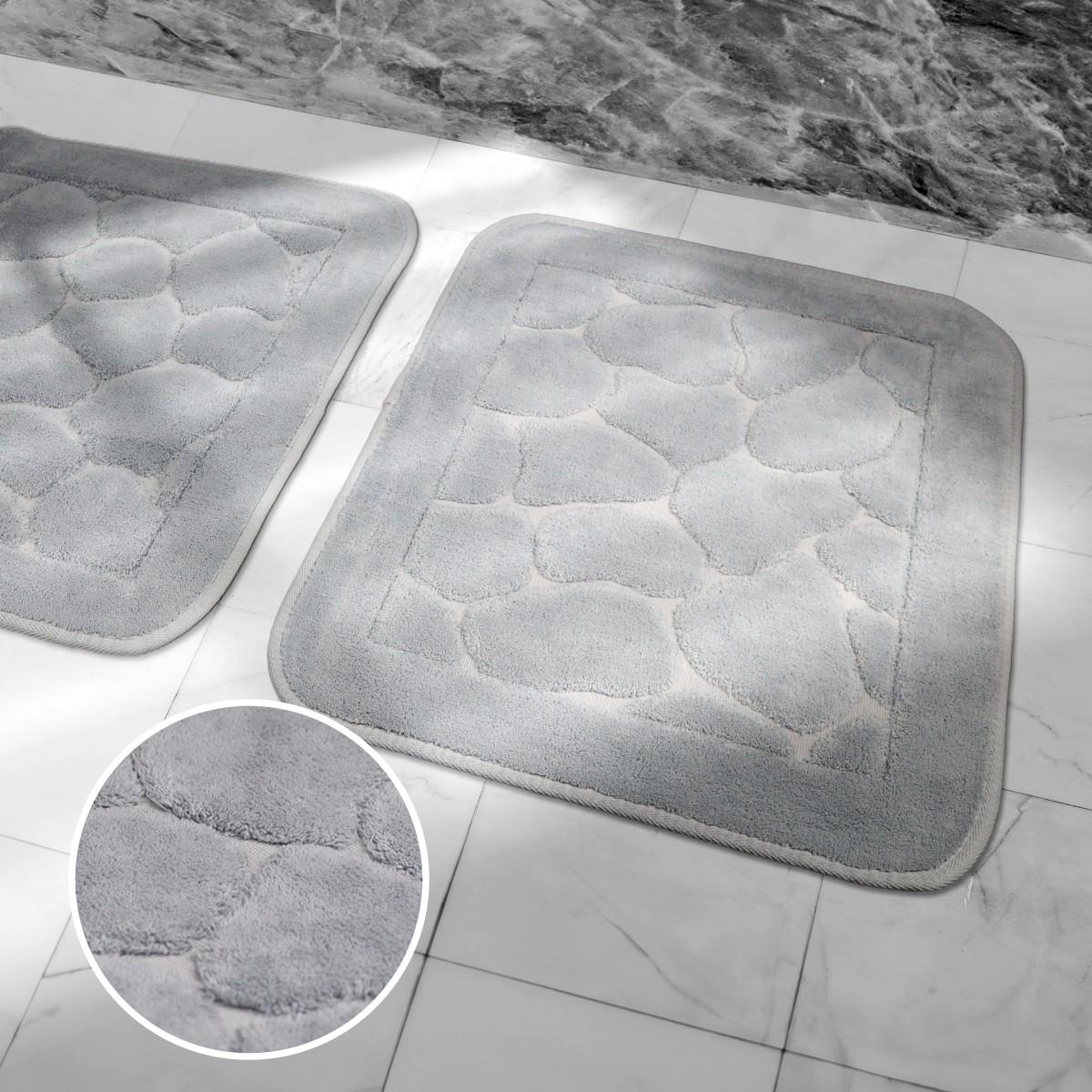 Mera Kaymaz Taban 2'li Pamuklu Banyo Paspası Gri Yıkanabilir Su Emici 60x100cm ve 50x60cm Gri Pamuklu Banyo HalısıSamimi bir yemek, aile içinde hoş bir akşam masanıza uyacak masa örtüleri ve runner'lar