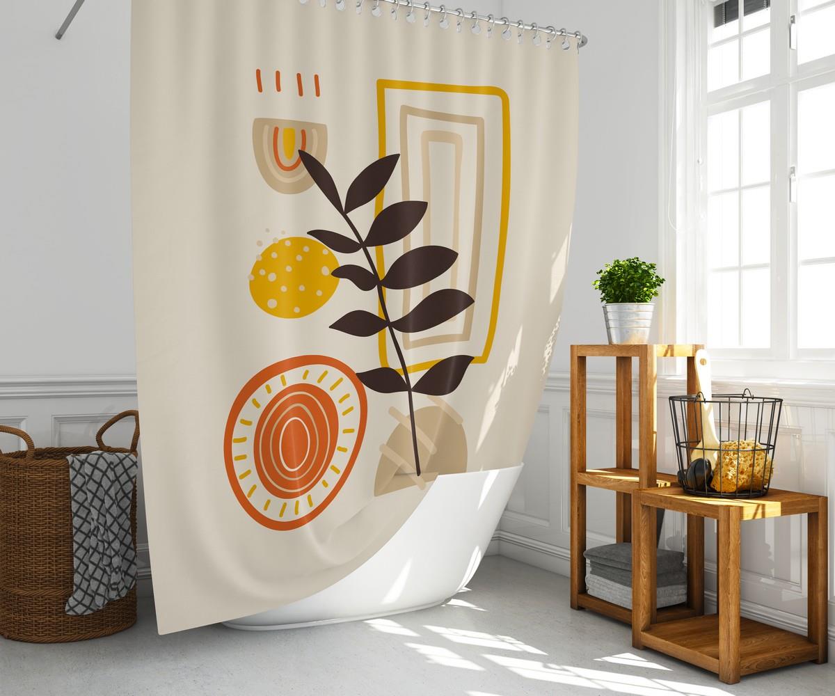 Bitki Desenli Renkli Banyo Perdesi 180x200 cm Dijital Baskılı Su Geçirmez C Halka Hediyeli Duş PerdesiSamimi bir yemek, aile içinde hoş bir akşam masanıza uyacak masa örtüleri ve runner'lar