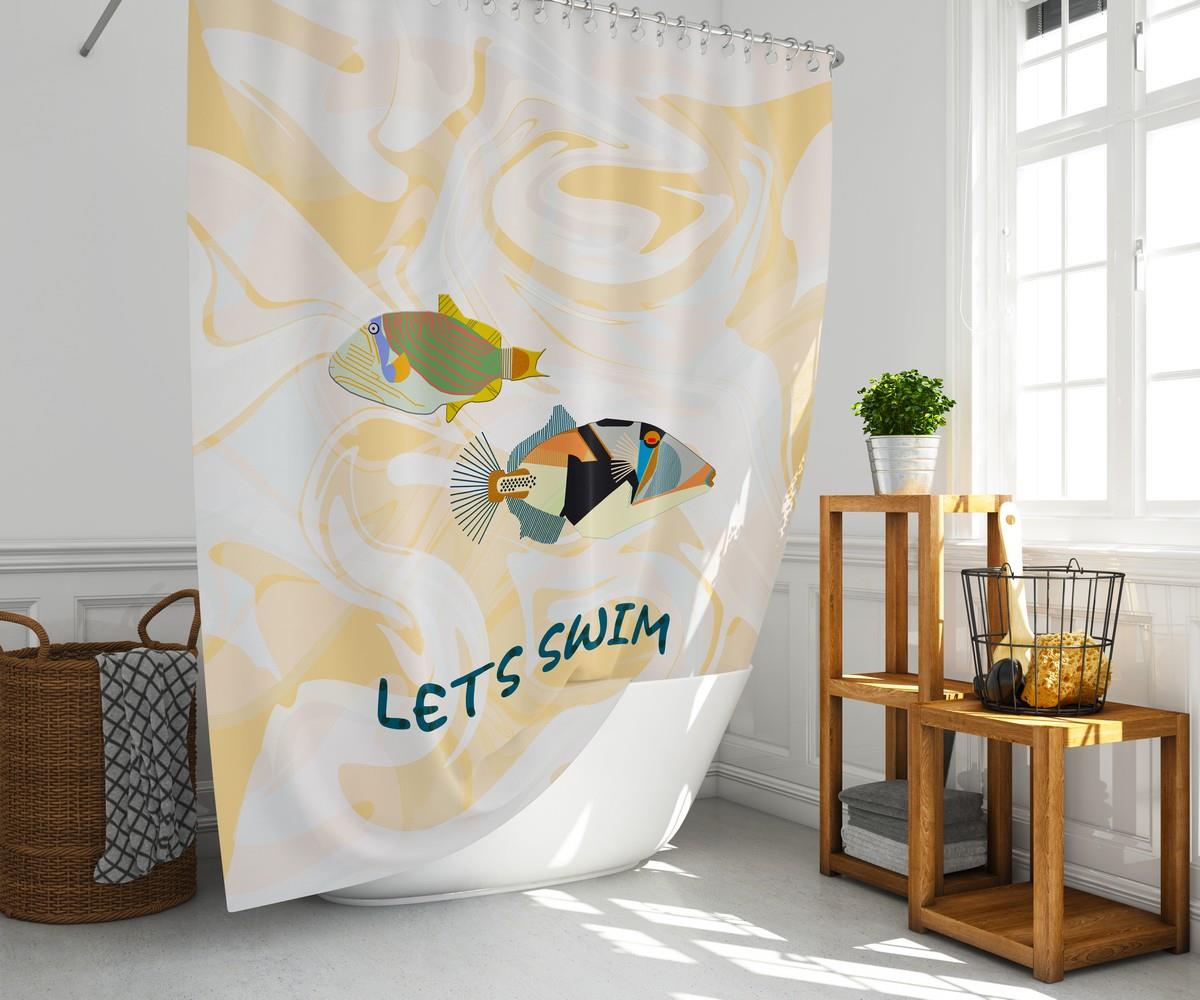 Renkli Balık Desenli Banyo Perdesi 180x200 cm Dijital Baskılı Su Geçirmez C Halka Hediyeli Duş PerdesiSamimi bir yemek, aile içinde hoş bir akşam masanıza uyacak masa örtüleri ve runner'lar