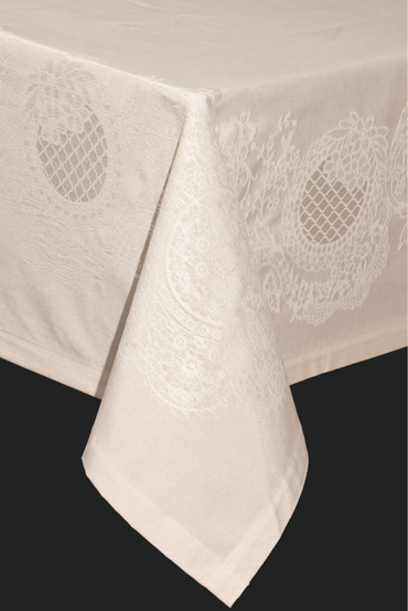 Royal Pano Lace Masa Örtüsü 8 Kişilik 150x220 cm Masa Örtüsü KremSamimi bir yemek, aile içinde hoş bir akşam masanıza uyacak masa örtüleri ve runner'lar