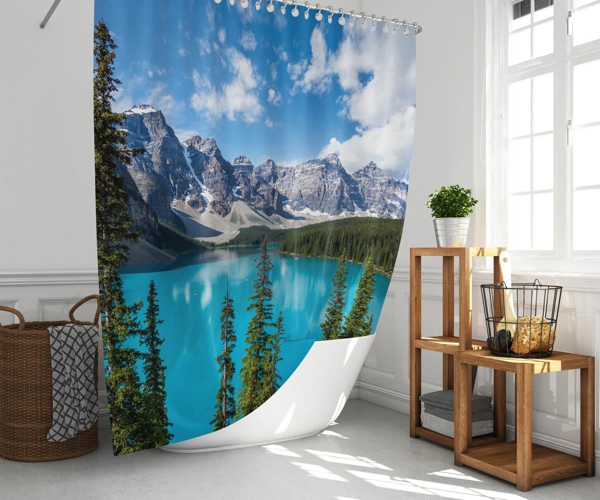 Kayalık Dağlar Desenli Banyo Perdesi 180x200 cm Dijital Baskılı Su Geçirmez C Halka Hediyeli Duş PerdesiSamimi bir yemek, aile içinde hoş bir akşam masanıza uyacak masa örtüleri ve runner'lar