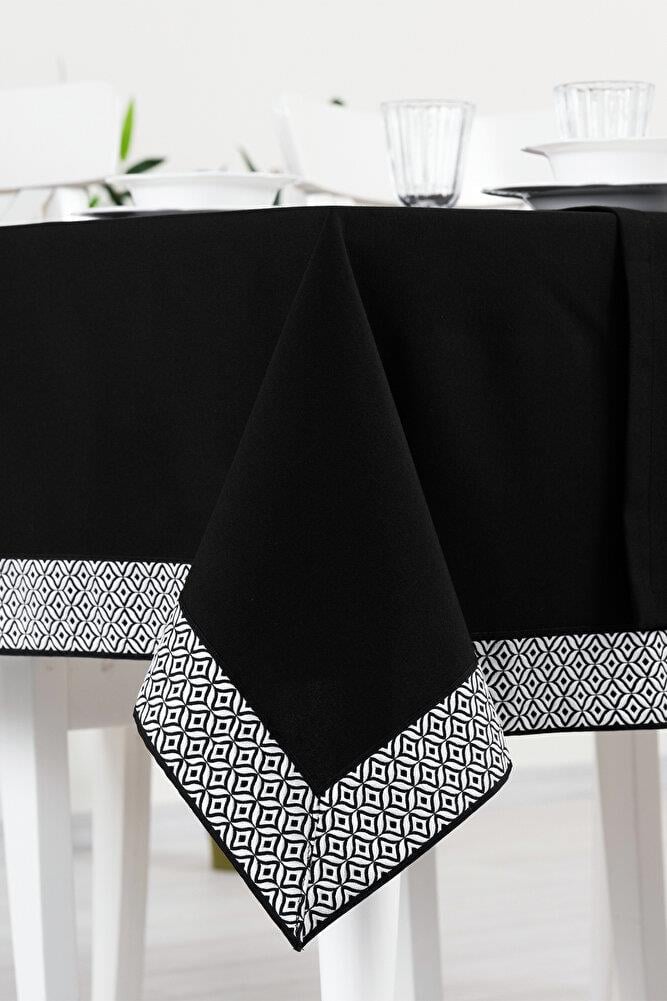 Alba Jakar Nokta Desen Leke Tutmaz Jakarlı 160x220 Cm Lüks 8 Kişilik Masa Örtüsü BeyazSamimi bir yemek, aile içinde hoş bir akşam masanıza uyacak masa örtüleri ve runner'lar