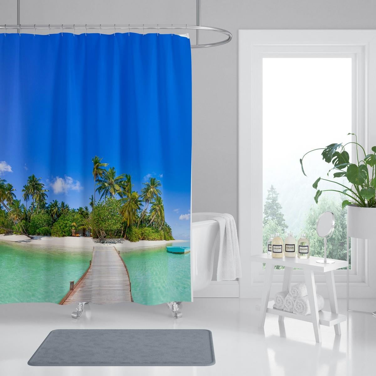 İskele Desenli Banyo Perdesi 180x200 cm Dijital Baskılı Su Geçirmez C Halka Hediyeli Duş PerdesiSamimi bir yemek, aile içinde hoş bir akşam masanıza uyacak masa örtüleri ve runner'lar