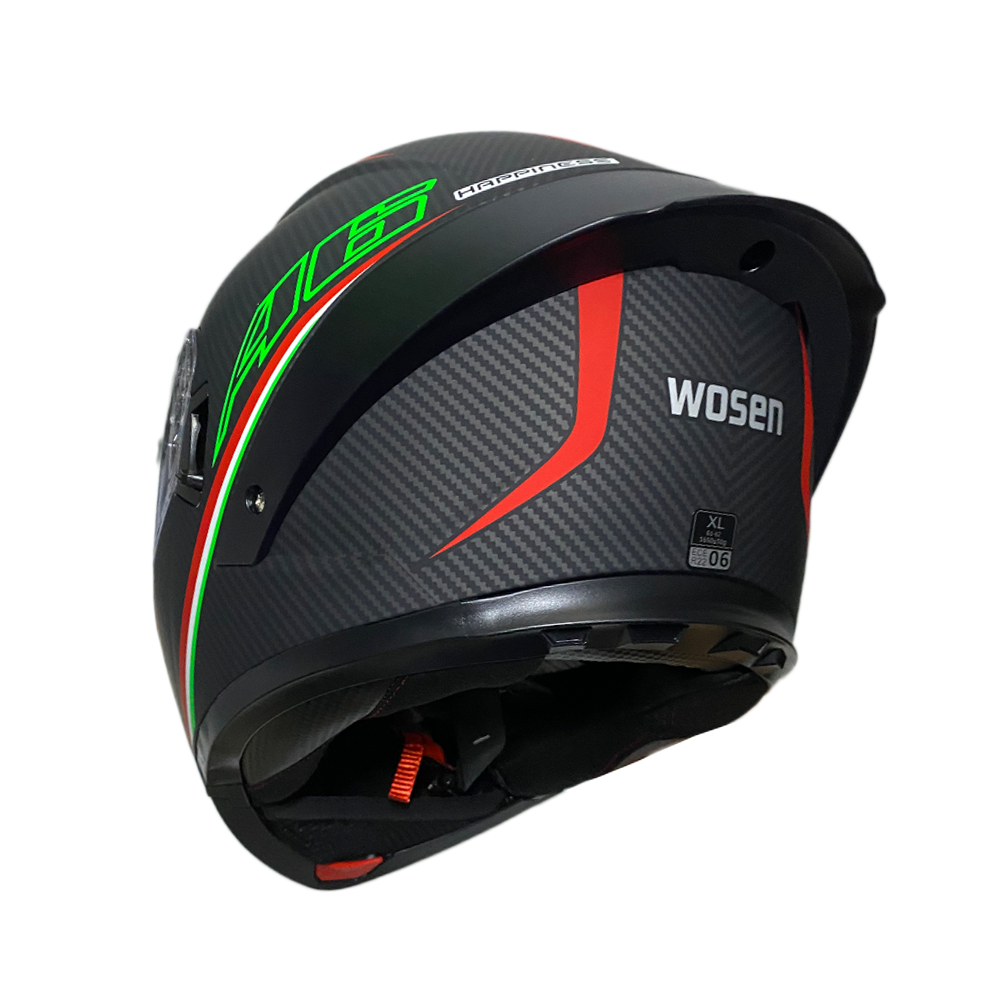 Wosen Çene Açılır Kask WS-202 A6 Mat Siyah