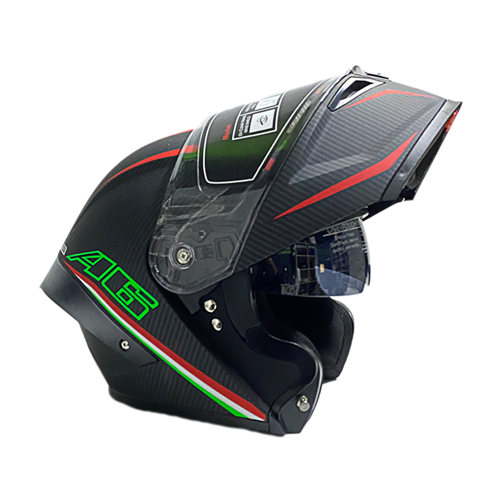 Wosen Çene Açılır Kask WS-202 A6 Mat Siyah