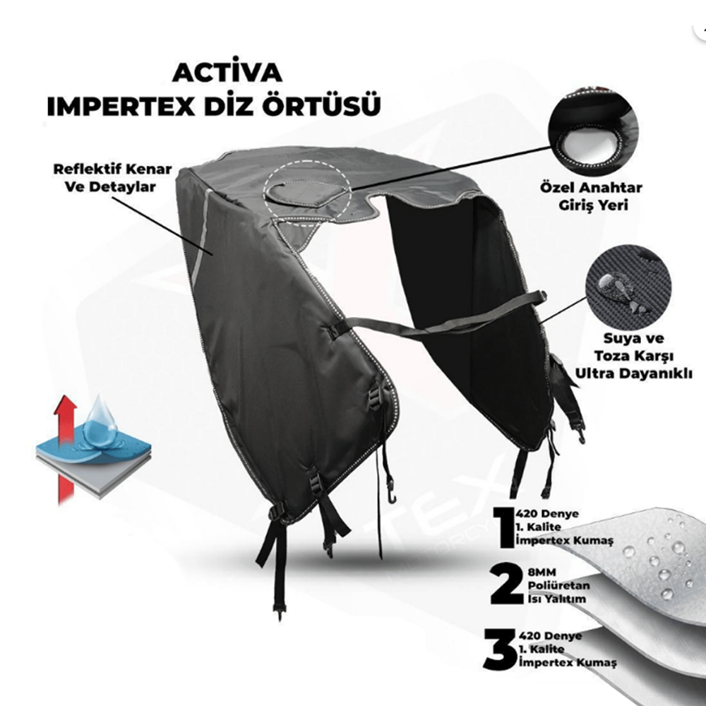 Motobir Diz Örtüsü Premium İmpertex Honda Activa S 125