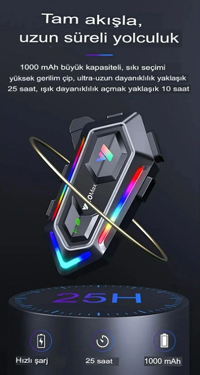 Motobir Y20 Max Bluetooth İntercom Seti