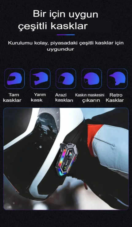 Motobir Y20 Max Bluetooth İntercom Seti