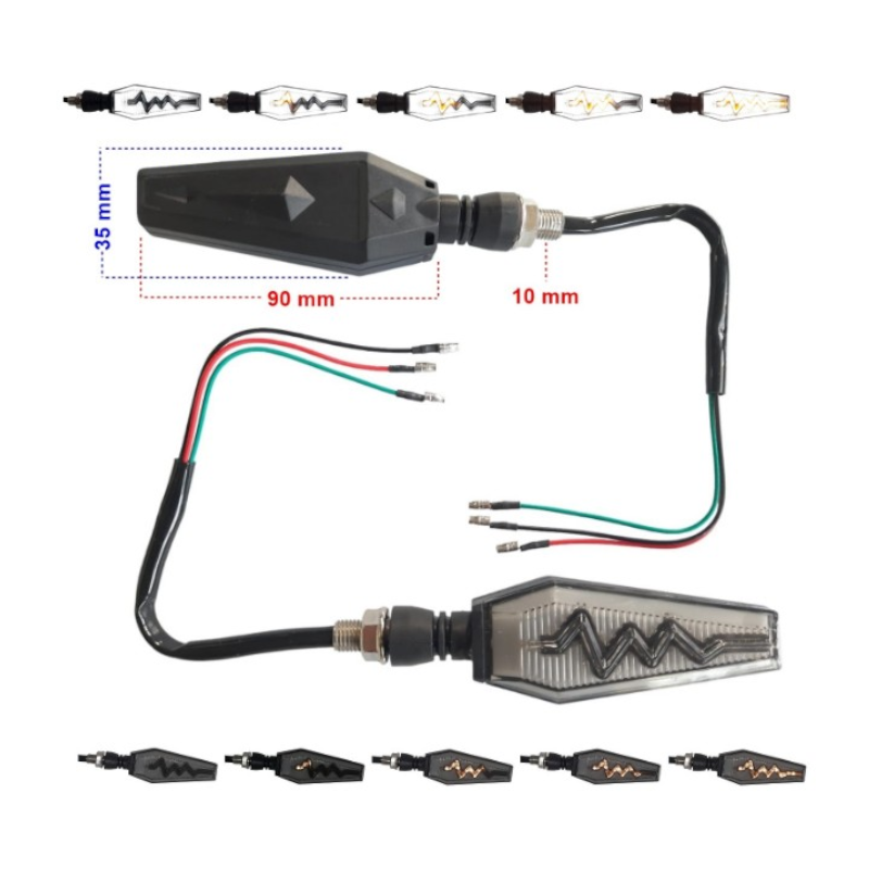 MotobirMotobir Sinyal Takımı Led Kayan Yıldırım Beyaz ParklıSF007742
